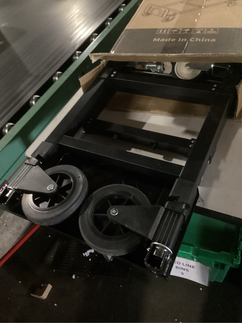 Condition photo showing Good Condition for 3 in 1 Convertible Hand Truck Dolly with Brakes,Heavy Duty Folding Hand Truck with 600LB Capacity,Portable Dolly Cart with Rubber Wheels and Telescoping Handles for Moving(Black)