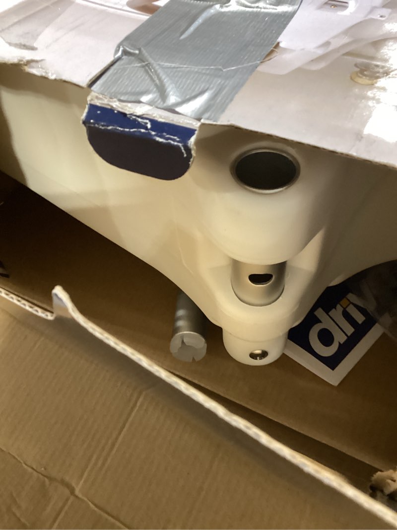 Condition photo showing Good Condition for drive medical 2-in-1 raised toilet seat with removable padded arms - elevated bathroom safety support - secure locking attachment - easy height assistance - durable construction, standard toilets