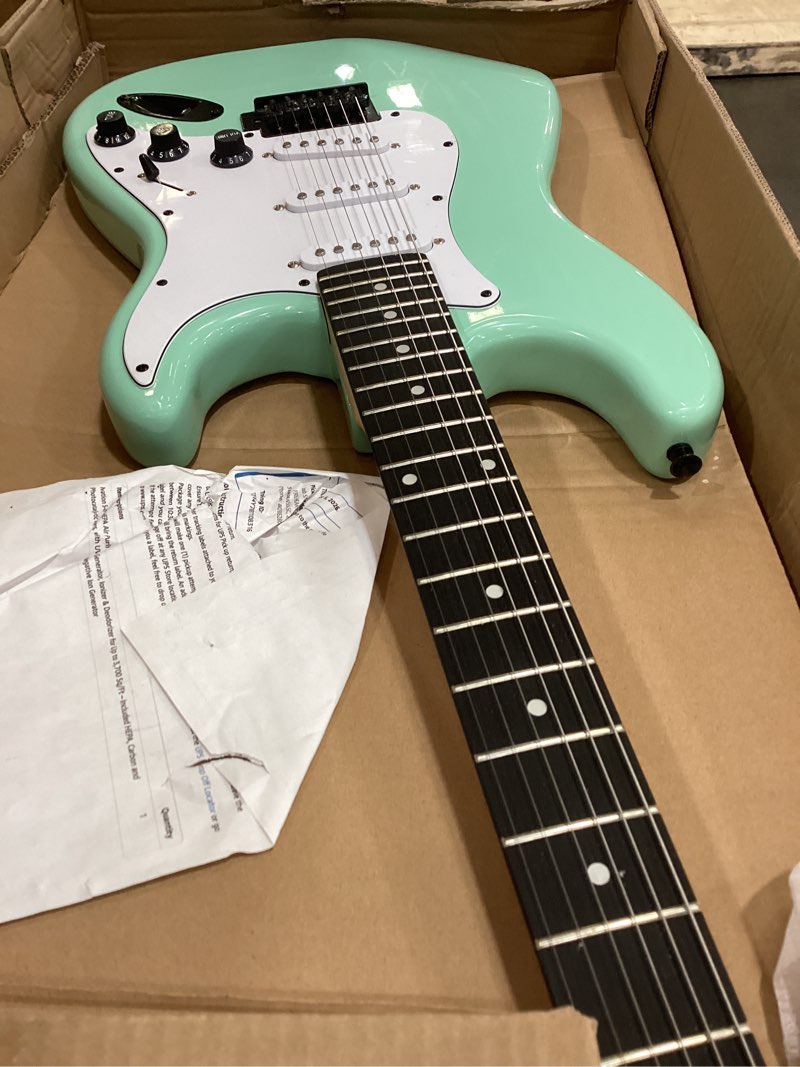 lyxpro 39 inch electric guitar kit bundle with 20w amplifier, all accessories, digital clip on tuner