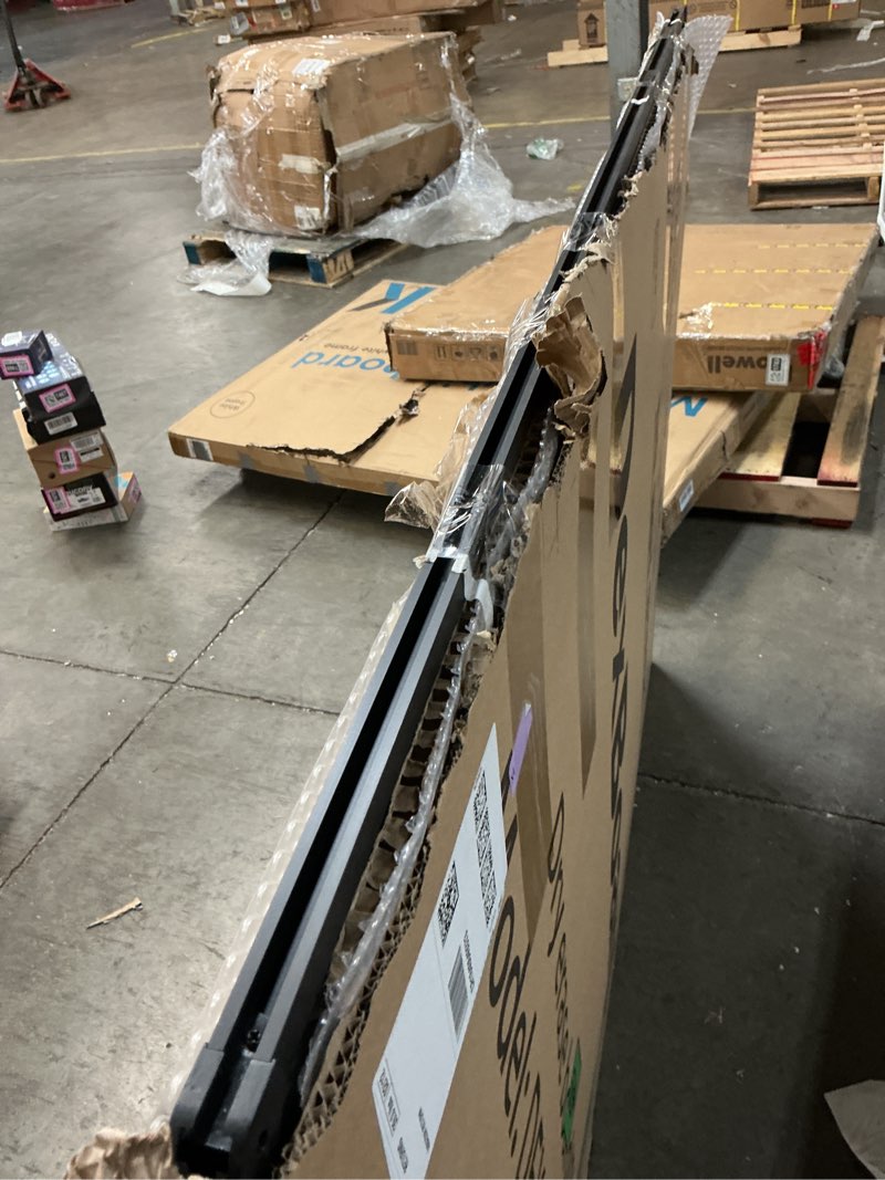 Condition photo showing As Is for Large Magnetic White Board 60" x 48" Wall Mount Dry Erase Board with Pen Tray for Home Office Classroom Usage, Black Aluminum Frame