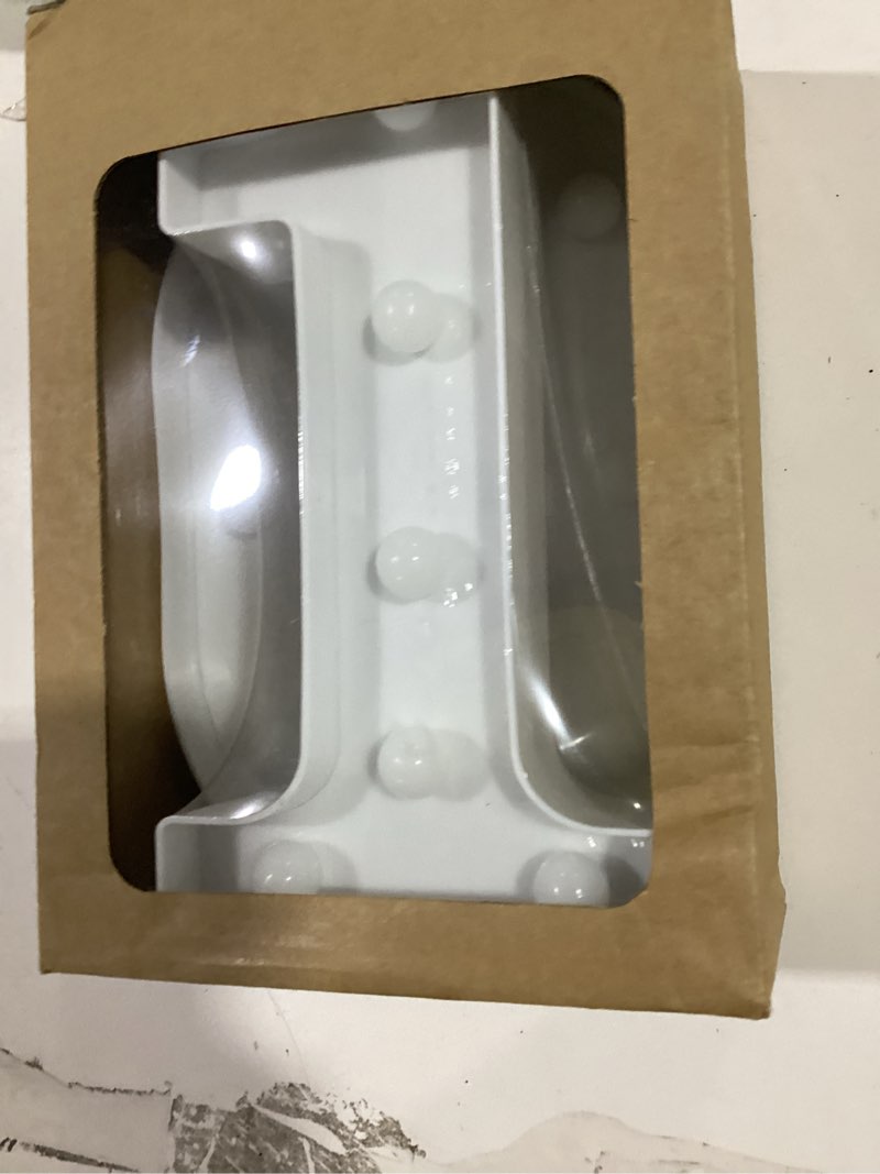 Condition photo showing Good Condition for pooqla decorative led light up number letters, white plastic marquee number lights sign for 10th birthday party wedding decor battery operated number (10) number 10 8.86 in