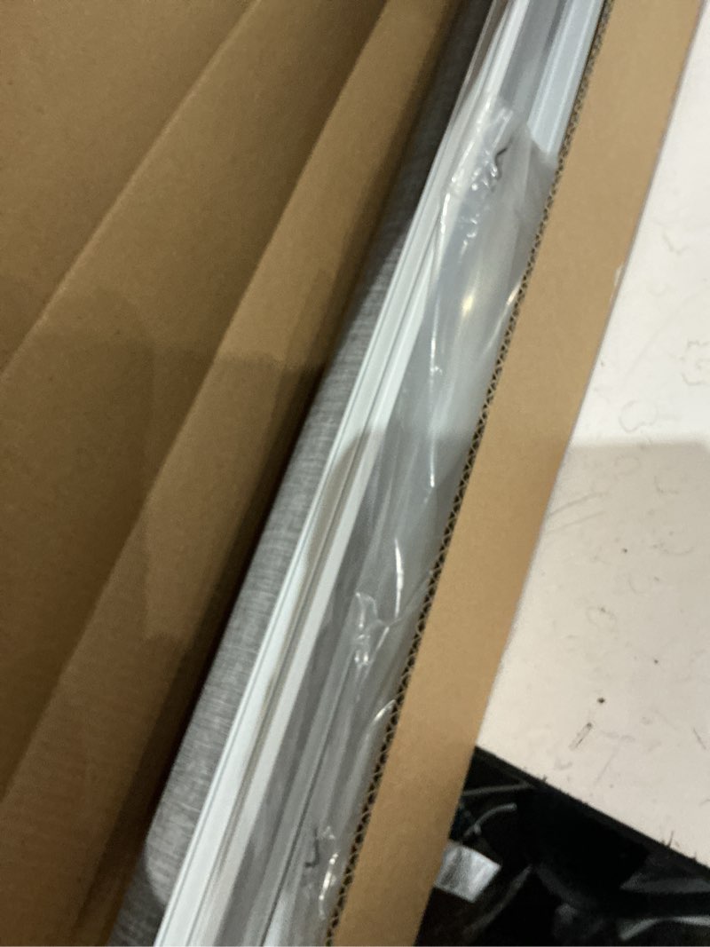 Condition photo showing As Is for grandekor no drill no tools blackout roller shades - 28.5"x72" hemp-dark gray | free-stop cordless blinds with uv protection | custom fit for home, bedroom, office, living room hemp-dark gray 28.5"w x 72"h