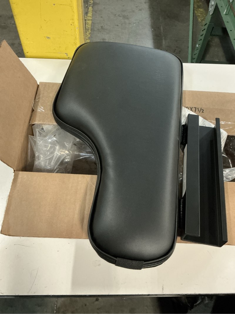 Condition photo showing Good Condition for universal padded black vinyl half-lap flip-up tray for wheelchairs