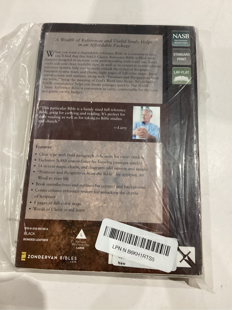 Condition photo showing Good Condition for Classic Reference Bible, Updated NASB