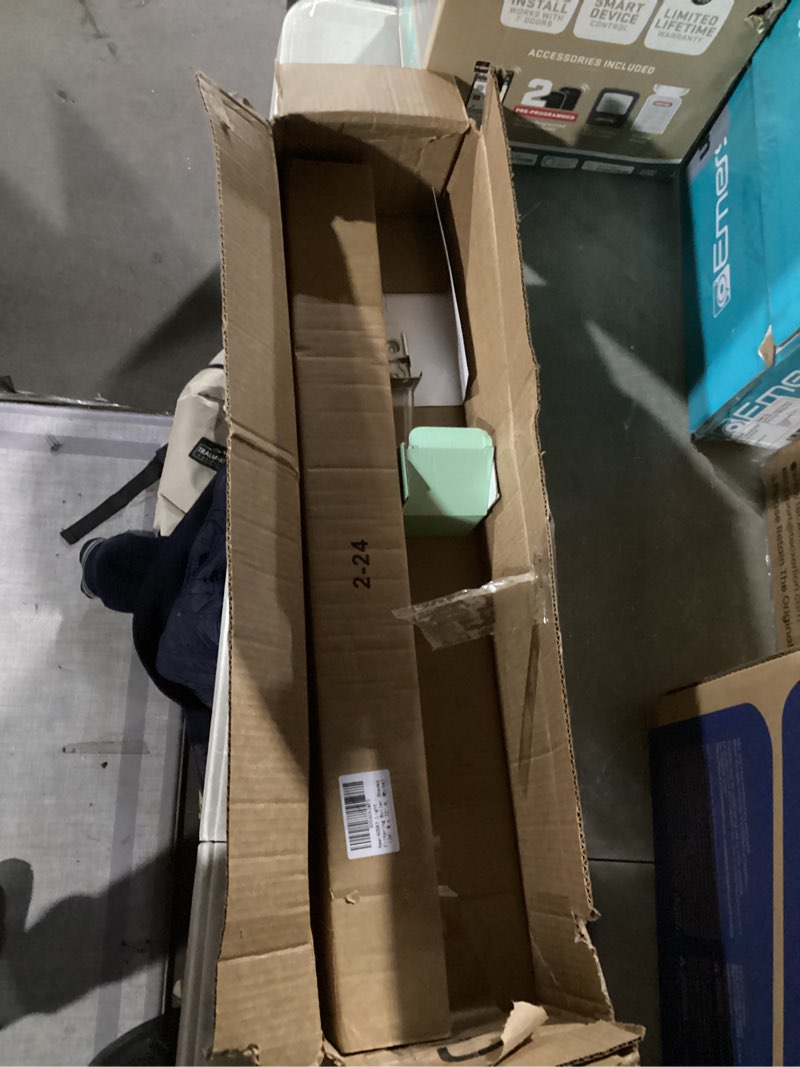 Condition photo showing New/Like New for AOSKY Light Filtering Roller Shades Cordless Blinds for Windows, 1% Openness Free-Stop Shades with Valance, Thermal Insulated Fabric, UV Protection, Natural Woven Blinds?24" W x 72" H, White? White 24"W x 72"H