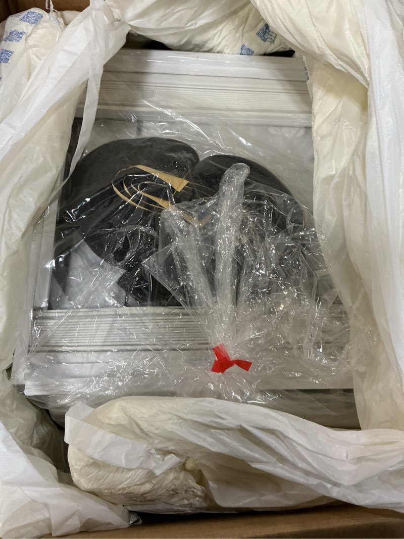 Condition photo showing As Is for Midea 5,000 BTU Window Air Conditioner, Cools up to 150 Sq. Ft. with Easy-to-Use Reusable Filter, Remote, Perfect AC for Bedroom, Living Room, Home Office, Electronic Control 5,000 BTU, Electronic Control