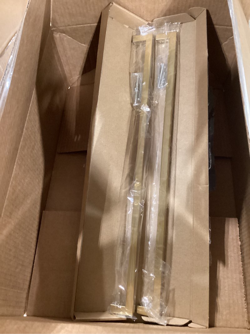 Condition photo showing Good Condition for Cabinet Pulls Gold Cabinet Handles Square Drawer Pulls, 2 Pack 18 Inch Stainless Steel Kitchen Door Cupboard Cabinet Handles, Drawer Hardware Handles, 458mm Hole Centers 2 18 inch Hole Centers(458mm)