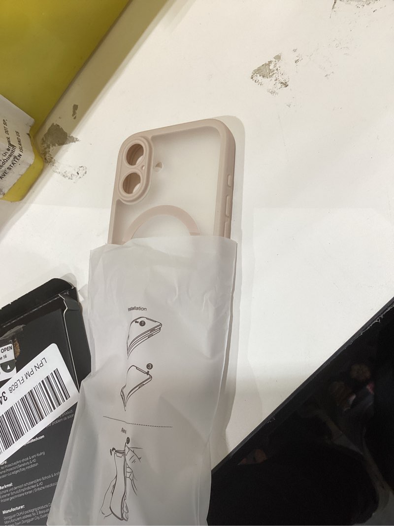 Condition photo showing New/Like New for TOCOL Magnetic for 16 Gold Case, Upgraded Full Camera Protection, Compatible with Magsafe, Drop Protection, Translucent Matte Back Bumper Phone Cover 6.1-Inch (Desert) iPhone 16 Desert