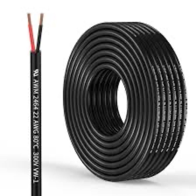 NAOEVO 10 Gauge Wire 2 Conductor Electrical Wire, 10 AWG Stranded PVC Cord, 12V Low Voltage/Tinned C