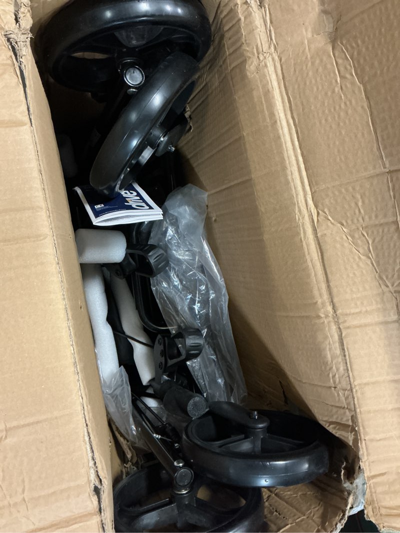 Condition photo showing Good Condition for drive medical duet folding transport wheelchair and rollator, black | duet folding transport wheelchair and rollator walker combo offers versatile, everyday mobility support