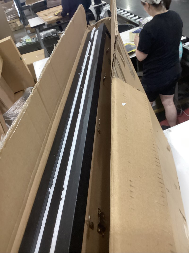 Condition photo showing New/Like New for abtgt 24x36 poster frame set of 3, display pictures 20 x 30 with mat or 24 x 36 without mat, picture frame for wall mounting display, black black 24x36