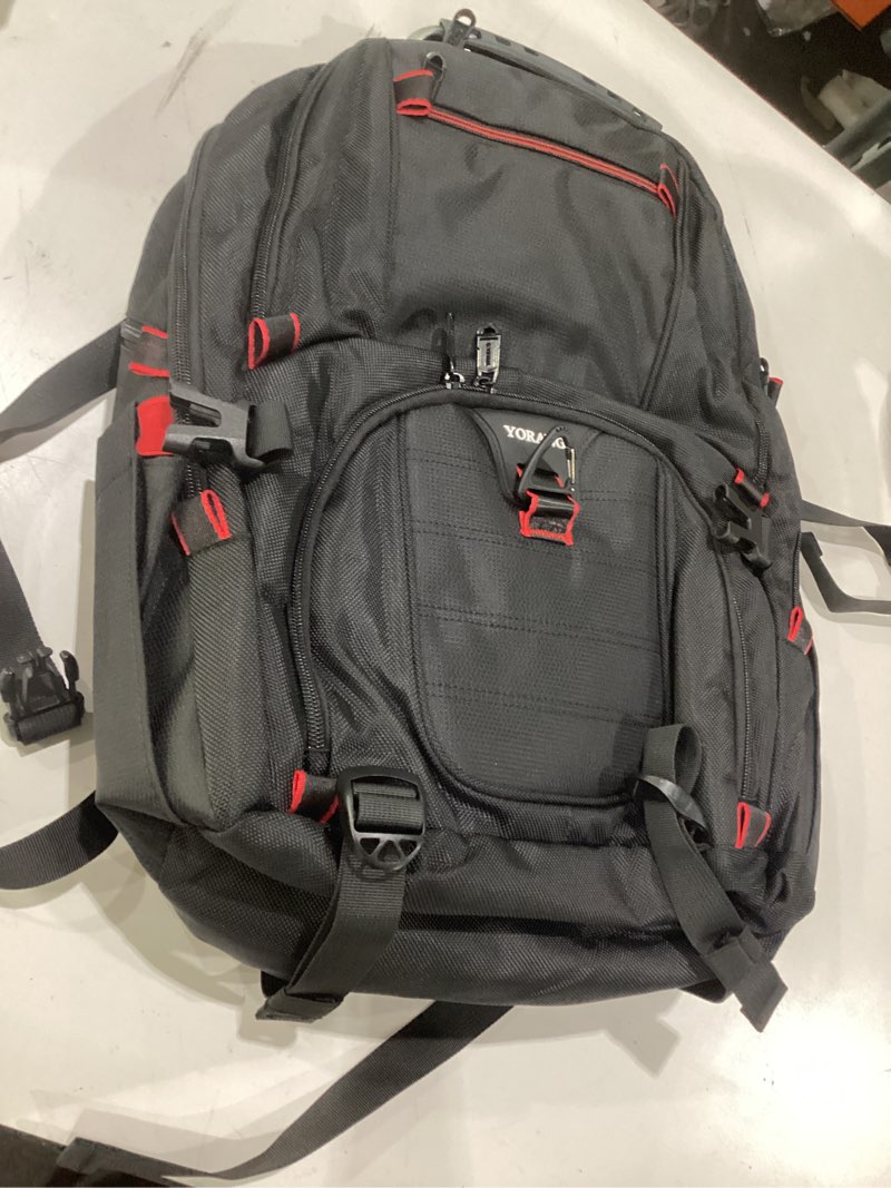 Condition photo showing Good Condition for lunch backpack for men, 17.3 inch insulated cooler backpack lunch box backpack with usb charging port, extra large daypack college laptop backpack, water resistant computer work backpack for travel
