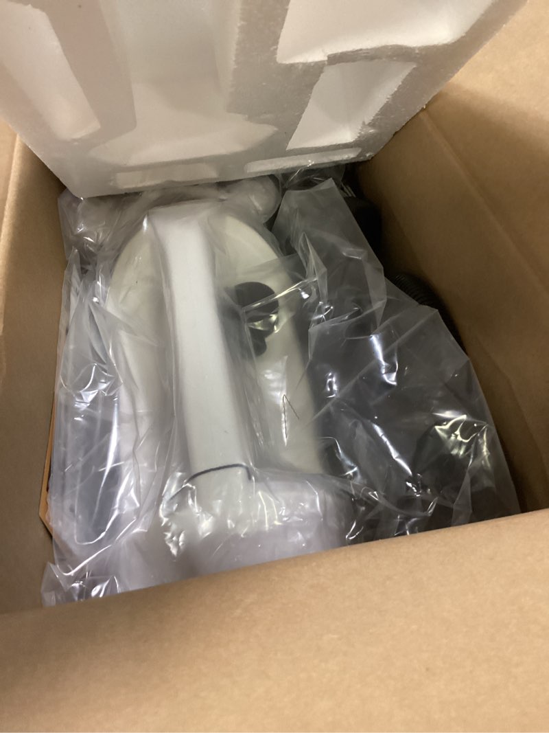 Condition photo showing New/Like New for (The color is white)Handheld Steam Cleaner for Home, 230°F/3.5Bar High Pressure Hand held Steam Cleaner for Car Detailing with 13ft Cord, 30s Heats Portable Steamer for Cleaning Grout Tile Bathroom Wall Black