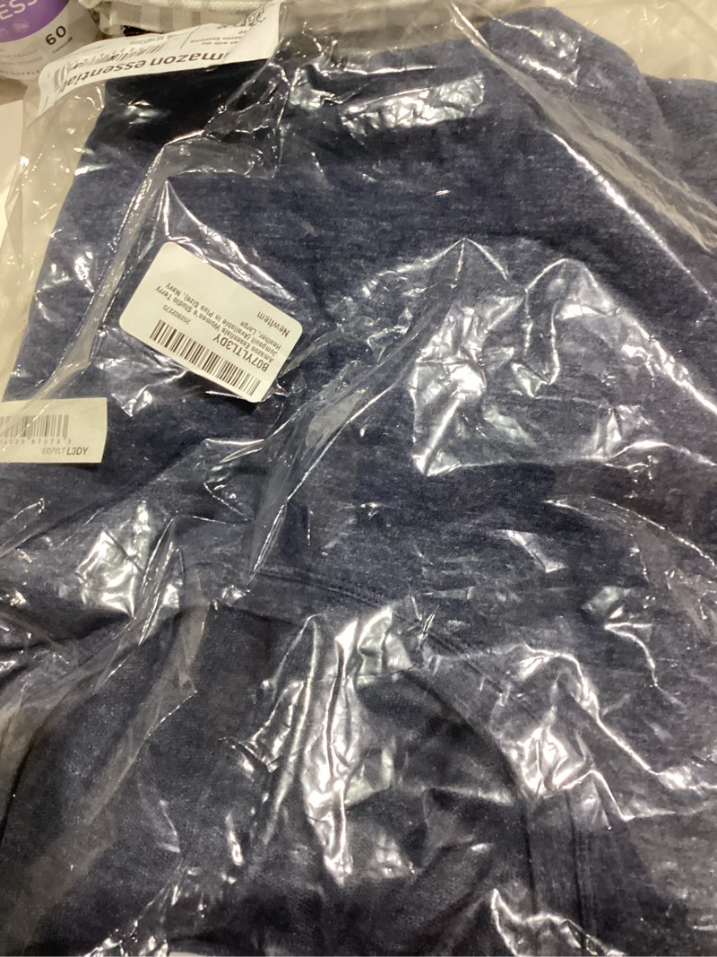 Condition photo showing Good Condition for Amazon Essentials womens Studio Terry Fleece Jumpsuit (Plus + Missy) X-Small Black