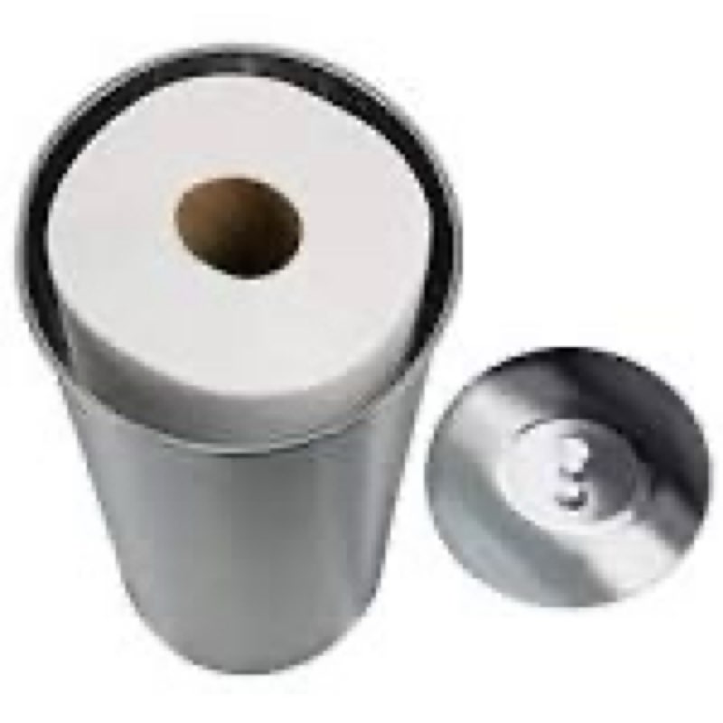 (Box of 2 packs)LDR 167 4756CP Tahoe Canister Toilet Paper Holder with Lid, Chrome