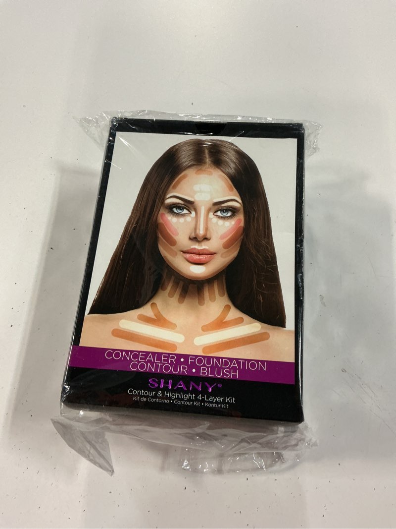Condition photo showing New/Like New for SHANY 4-Layer Contour and Highlight Makeup Kit - Set of Concealer Palette, Color Corrector, Makeup Foundation Palette, Contour Highlight, and Blush Palettes Sets FACEKIT