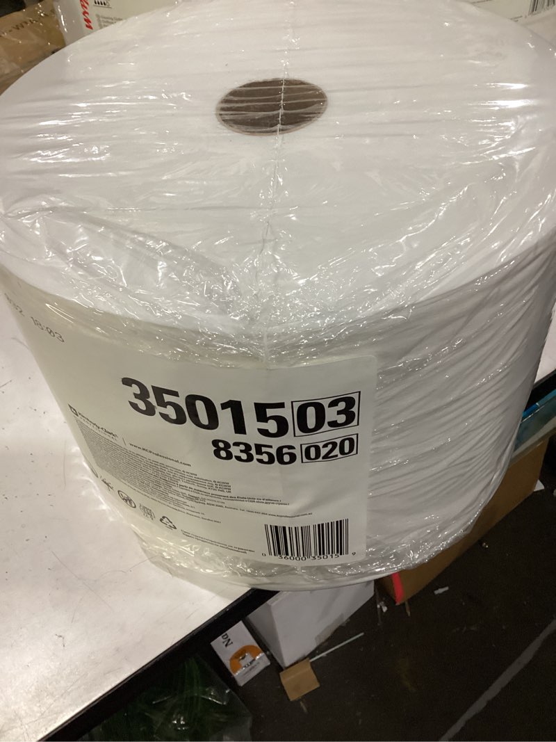 Condition photo showing New/Like New for wypall x50 disposable cloths (35015)  jumbo roll  9.8 x 13.4  white  1 100 sheets per roll
