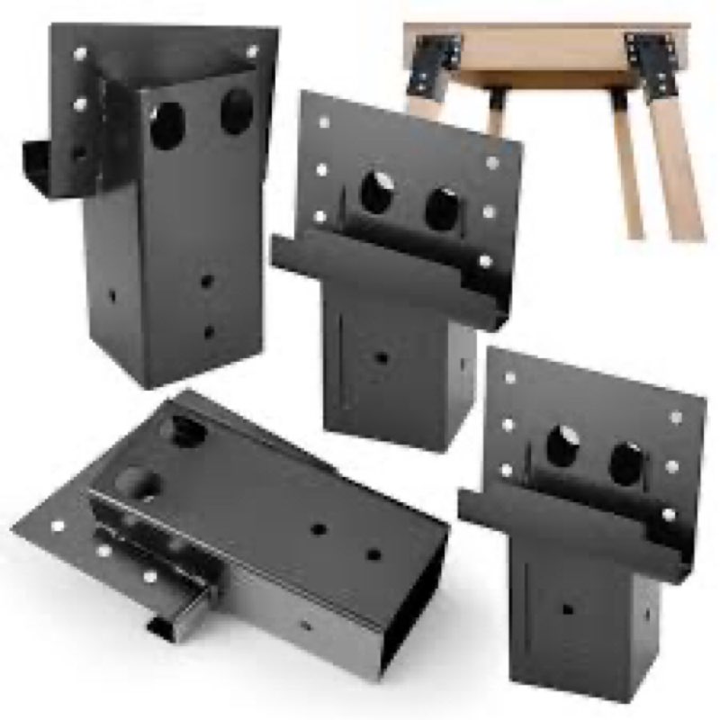 Zonon 4 Sets Deer Stand Brackets 4"x4" (Inner 3.62"x3.62") Outdoor Deer Blind Compound Angle Platfor