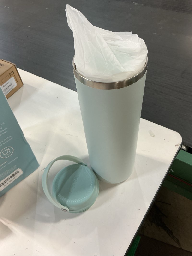 Condition photo showing Good Condition for papablic innovative 360° capsulechill breastmilk cooler for 36h safe storage, 20oz stress-free portable breast milk chiller with 2pcs stainless steel baby bottles for work & travel, mint green