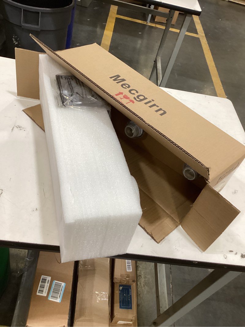 Condition photo showing New/Like New for stainless steel milk glass vanity lights for bathroom, 3 light brushed nickel bathroom light fixtures over mirror, ceramic e26 sockets wall mounted brushed nickel 3 light