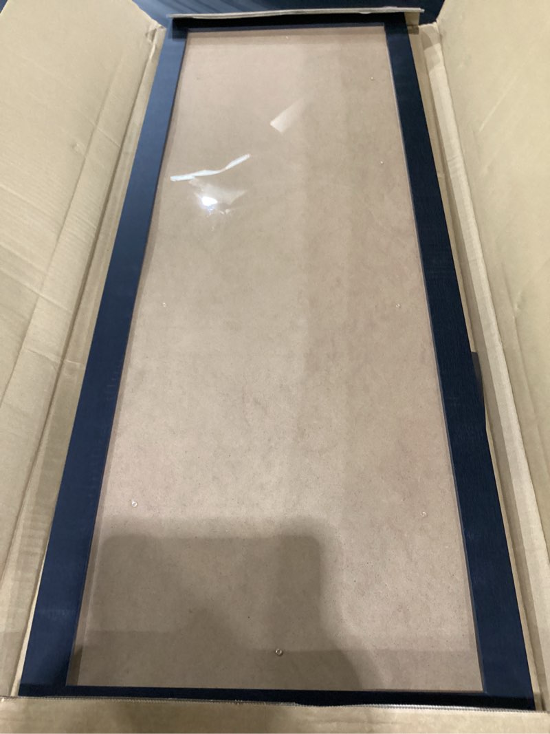 Condition photo showing Good Condition for 13x39 picture frame for wall display, 13x39 black picture frame with shatter resistant plexiglass, stable and sturdy 13 x 39 poster frame for wall display, handpicked gift collection, 1 pack