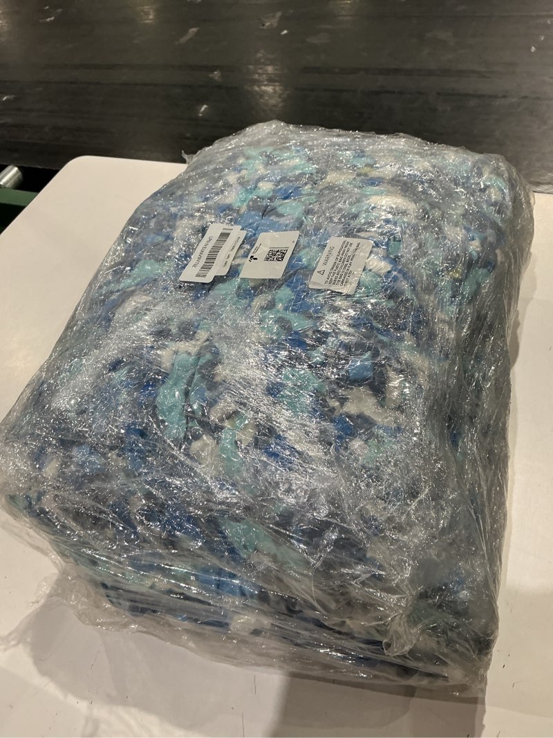 Condition photo showing As Is for bean bag filler, 15lbs shredded memory foam filling, bean bag chair filling stuffing, bean bag refill insert, punching bag filler, pillow filler stuffing for stuffed animals/couch/dog bed/coop blue 15.0 pounds