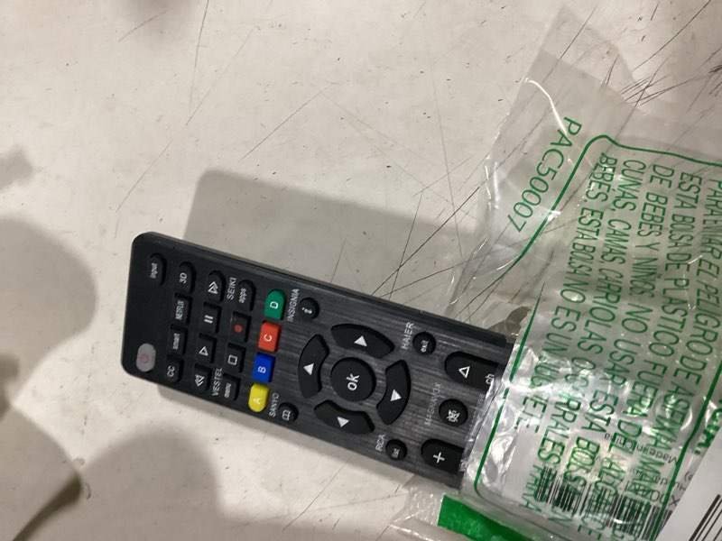 Condition photo showing As Is for universal remote control for samsung, lg, vizio, tcl, sony, insignia, sharp, philips, panasonic, jvc, hisense, toshiba, sanyo, seiki, and other brands tv(universal tv remote)
