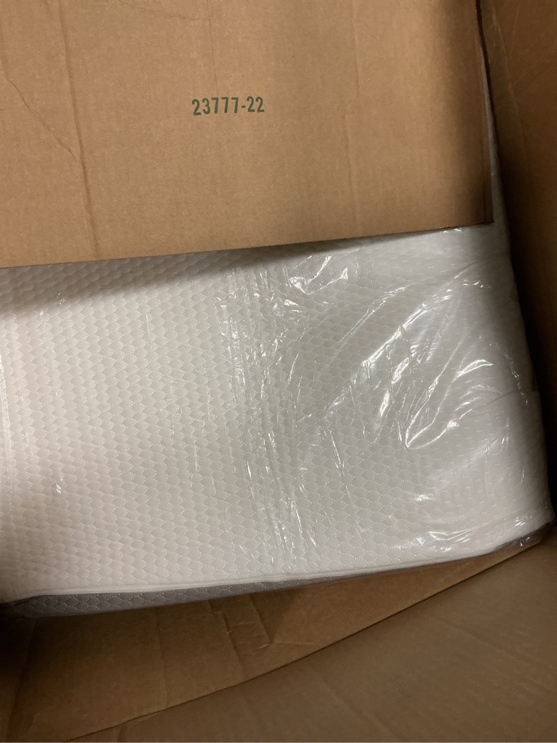 Condition photo showing Good Condition for bedluxe wedge pillow, 10 inch bed wedge pillow for headboard, pillow wedge for acid reflux relief, sleeping, back pain relief, snoring, triangle pillow wedge, white/grey 24*24*10 inch white grey