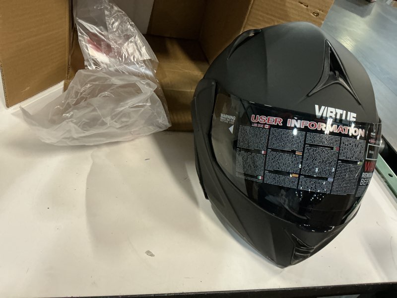 Condition photo showing Good Condition for Motorcycle Bluetooth Modular Helmet, DOT Approved Dual Visor Full Face Flip up Bluetooth Integrated Motorcycle Helmets for Adults Men Women Matte Black ?X-Large