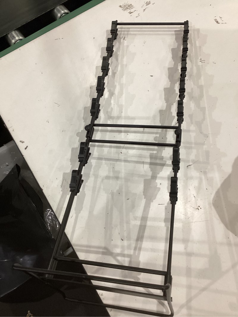 Condition photo showing Good Condition for sswbasics black countertop chip rack display stand – 32 clips (9" w x 10" d x 24" h) – ready to assemble, double-sided spring clip rack for snacks, candy & accessories at checkout