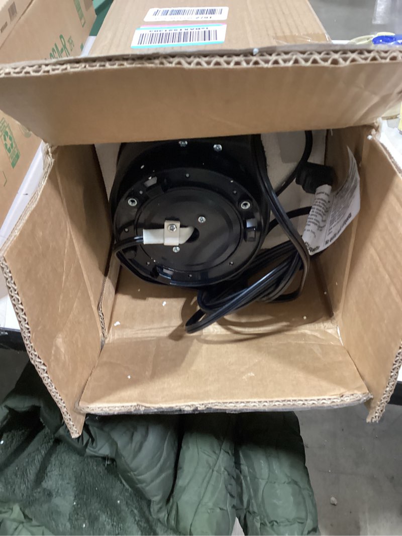 Condition photo showing As Is for Amazon Basics 28" 60-Degree Oscillating Tower Fan for Bedroom, Living Room, Office, With 3 Speeds, Intuitive Mechanical Control, Black, 35W, 27.8"H x 9.4"D x 9.4"W 28" - Mechanical Control