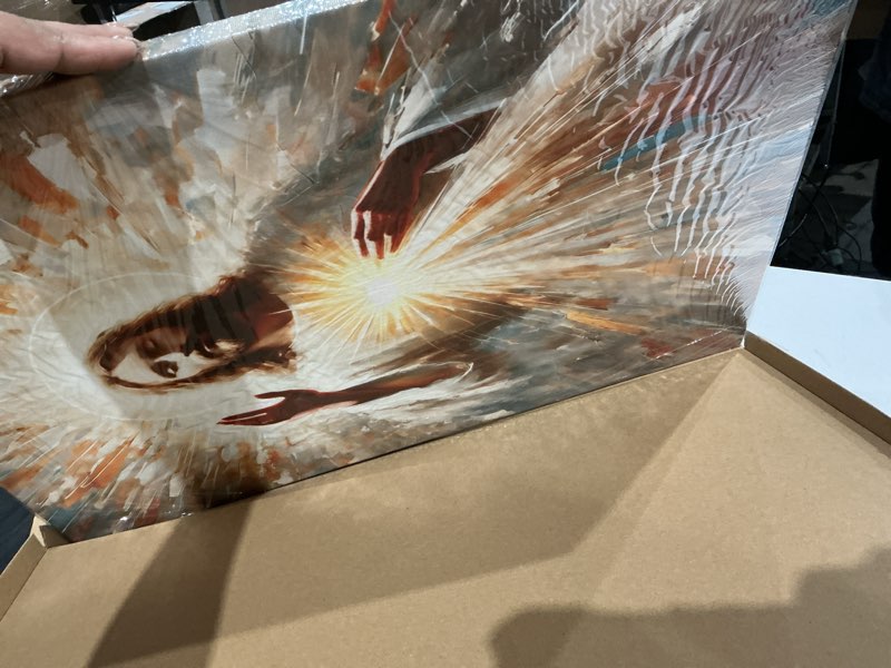 Condition photo showing Good Condition for holy jesus canvas wall art religious christianity holy jesus poster print gallery home decor painting suitable for bedroom living room prayer room church sunday school 16 x 24 in ready to hang