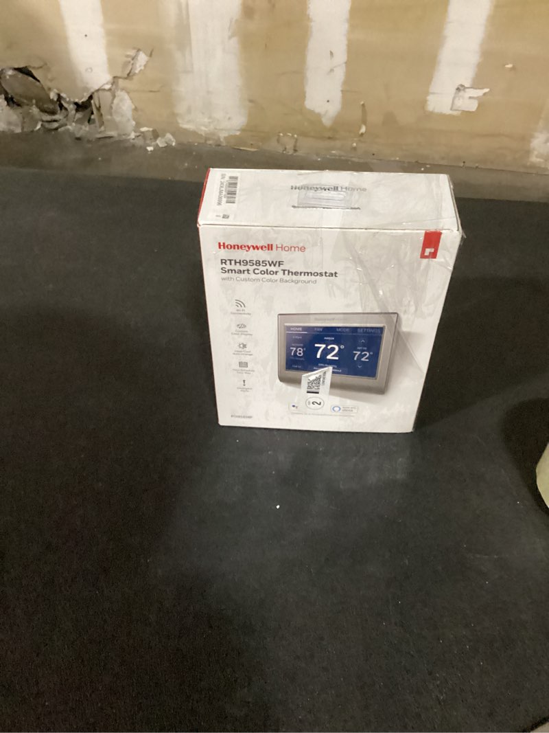Condition photo showing Good Condition for honeywell home silver smart compatible thermostat with wi-fi compatibility item #831392 | 