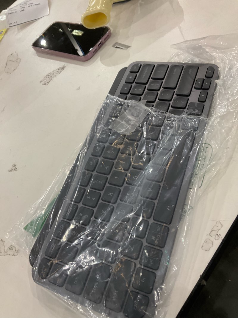 Condition photo showing As Is for Logitech MX Keys Mini Minimalist Wireless Illuminated Keyboard, Compact, Bluetooth, Backlit, USB-C, Compatible with Apple macOS, iOS, Windows, Linux, Android, Metal Build - Graphite MX Keys Mini Graphite