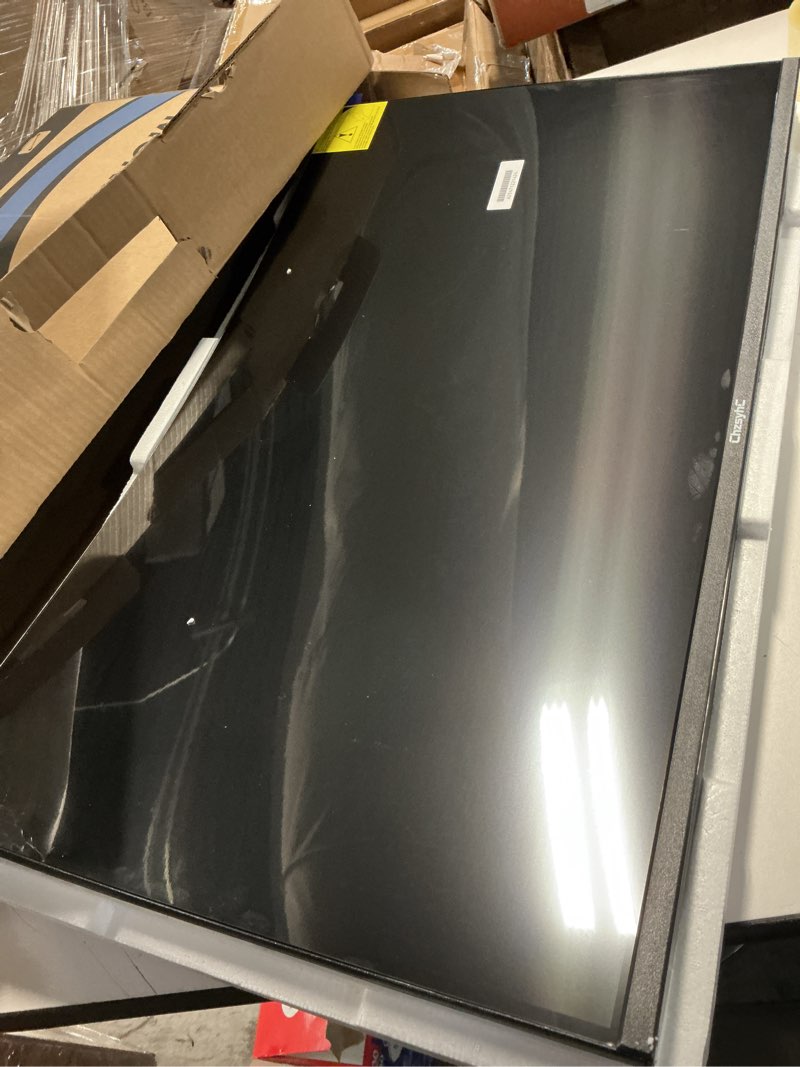 Condition photo showing As Is for chzsyhc 27 inch curved 180hz gaming monitor, 1800r curved gaming monitor, 1ms mprt, fhd(1920×1080p), freesync, hdmi2.0,dp1.4, vesa mountable(dp&hdmi cable incl.)