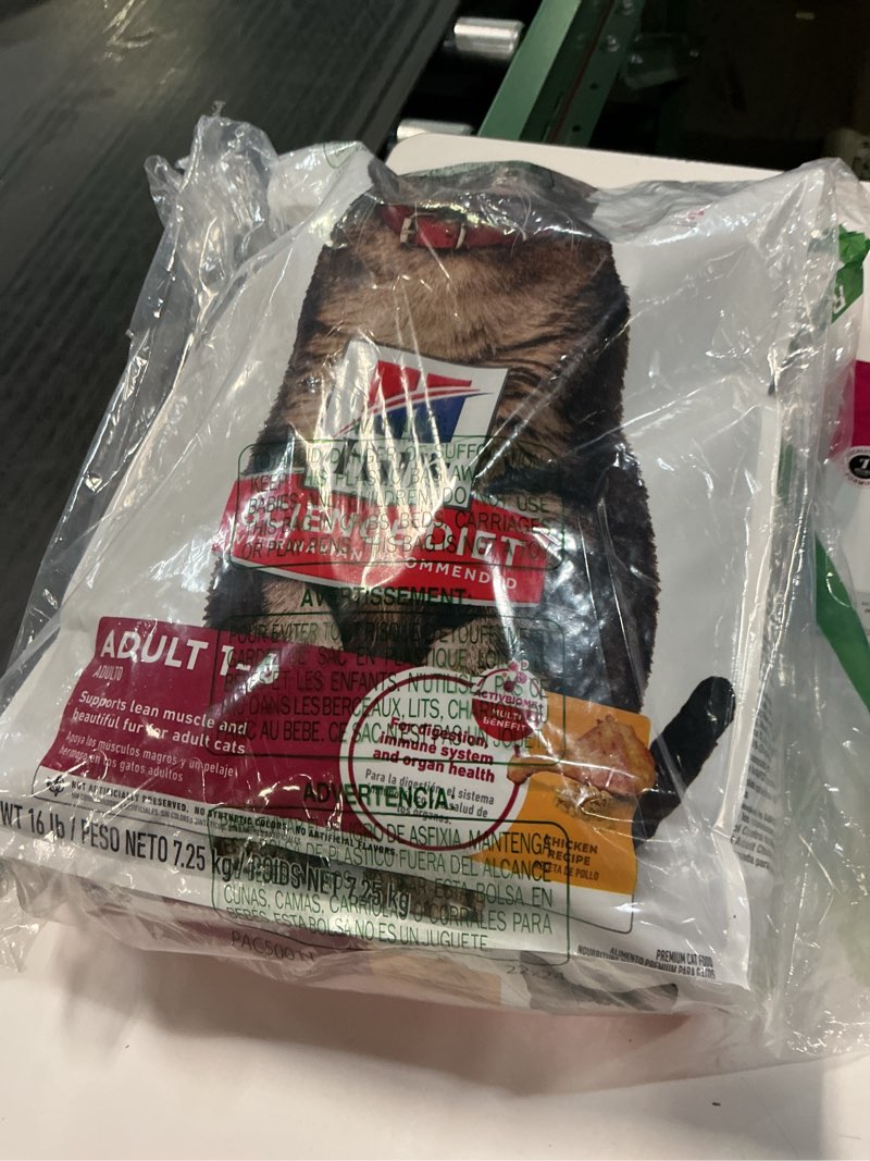 Condition photo showing Good Condition for hill's science diet adult 1-6, adult 1-6 premium nutrition, dry cat food, chicken recipe, 16 lb bag