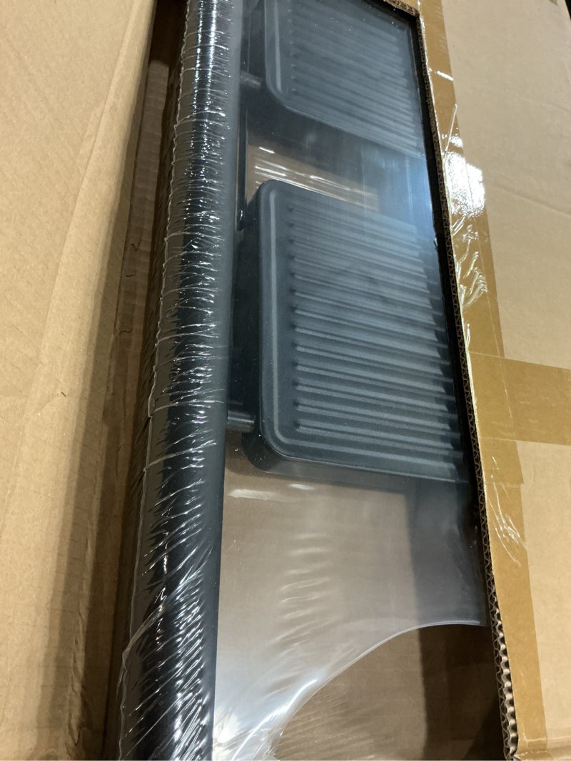 Condition photo showing New/Like New for step ladder 3 step folding, sturdy 330 lbs small step stool for adults, closet step stool ladder with anti-slip wide pedals, portable folding ladder for home kitchen office 3 step ladder black