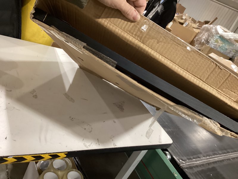 Condition photo showing As Is for LITIVY The Christmas Story Farmhouse Scripture Wall Decor Christmas Framed Wall Art 30" x 20" Bible Verse Xmas Sign Home Decor For Mantel,Dining room, Office(Black, 30 x 20 In) 30"L x 20"W Black