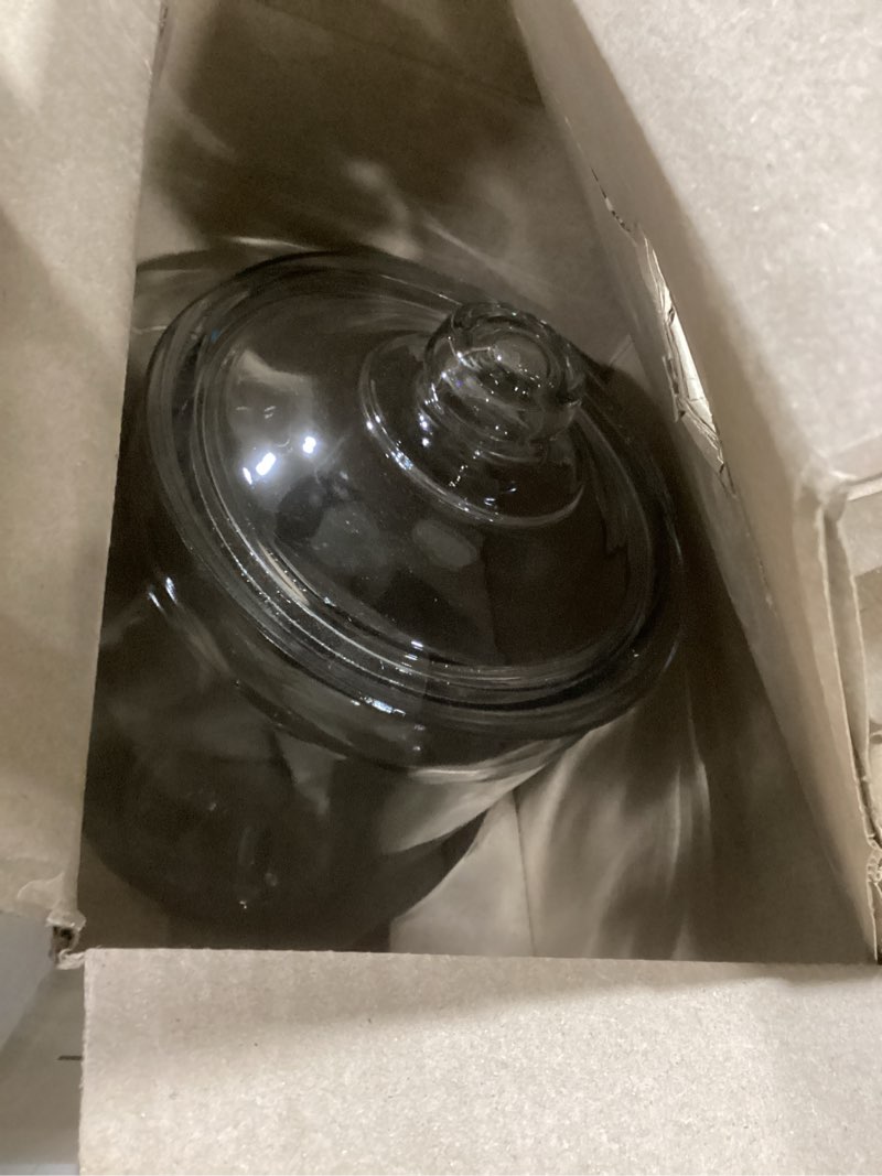 Condition photo showing Good Condition for Anchor Hocking Heritage Hill Glass Jar with Lid, 2 Gallon Capacity, with 2 Chalkboard Labels and Chalk 2 Gallon, Set of 1