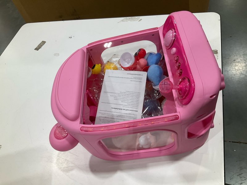 Condition photo showing Good Condition for skirfy claws machines for kids,unicorns toys for age 6+,kids games mini vending machines with squishys toy candy dispenser,claws game machine,birthday for girls age 8-12 pink