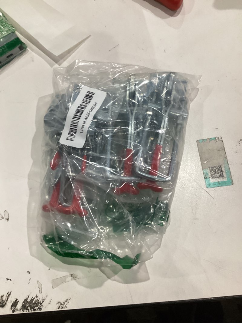 Condition photo showing As Is for 8 Pack Heavy Duty Toggle Clamp Latches 431 Type, 2000Lbs Holding Capacity Adjustable Latch U Bolt Self Lock Toggle Latch Smoker Lid Latch for Tire Carrier Latch Trailer Latch Door Latch Hardware Sliver-8pcs