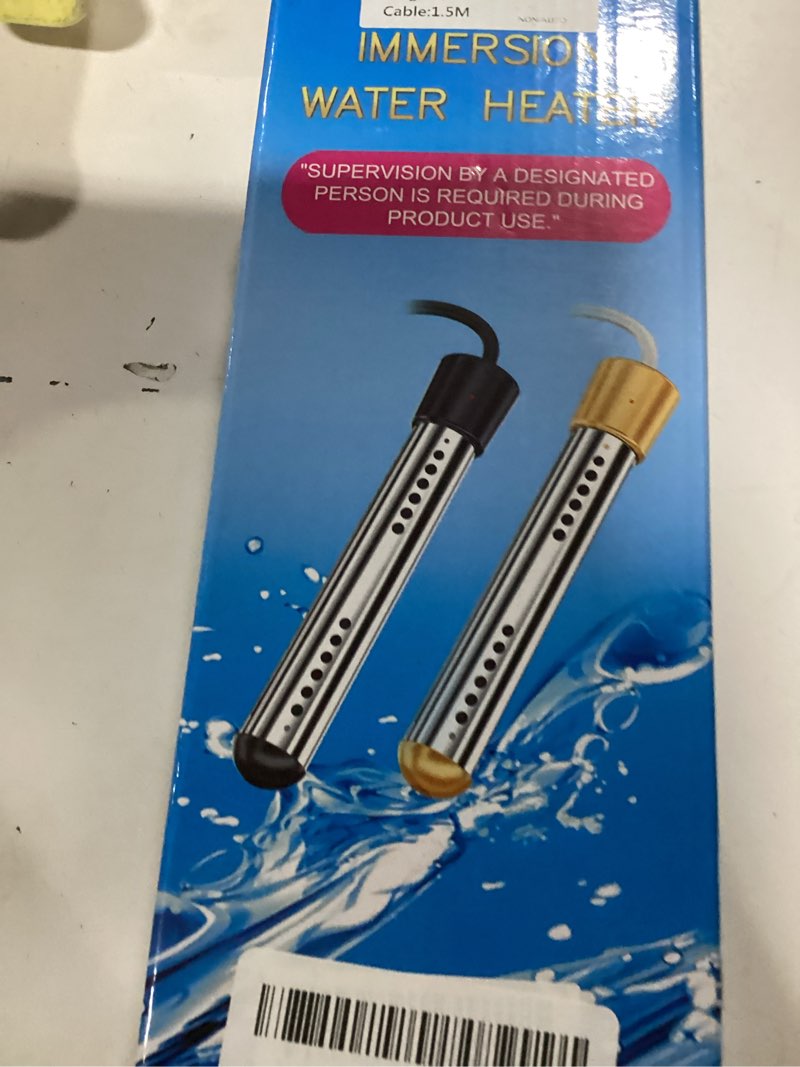 Condition photo showing New/Like New for Immersion Water Heater Electric, 2000W Portable Hot Water Heater with 304 S S Guard & LCD Thermomete