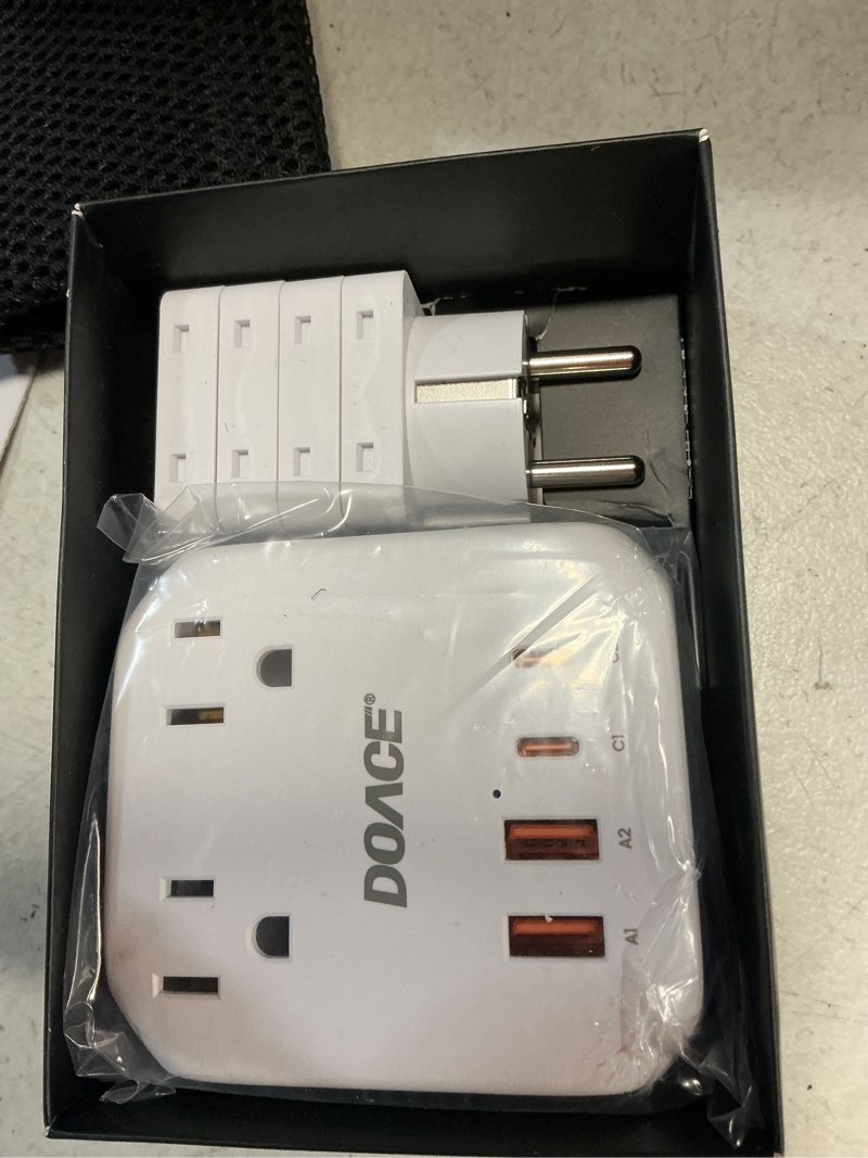 Condition photo showing New/Like New for upgraded 2000w voltage converter us to europe for hair dryer - 220v to 110v converter for european travel, power converter adapter combo with 2 pd/qc & uk/au/us/it/european travel plug adapters white