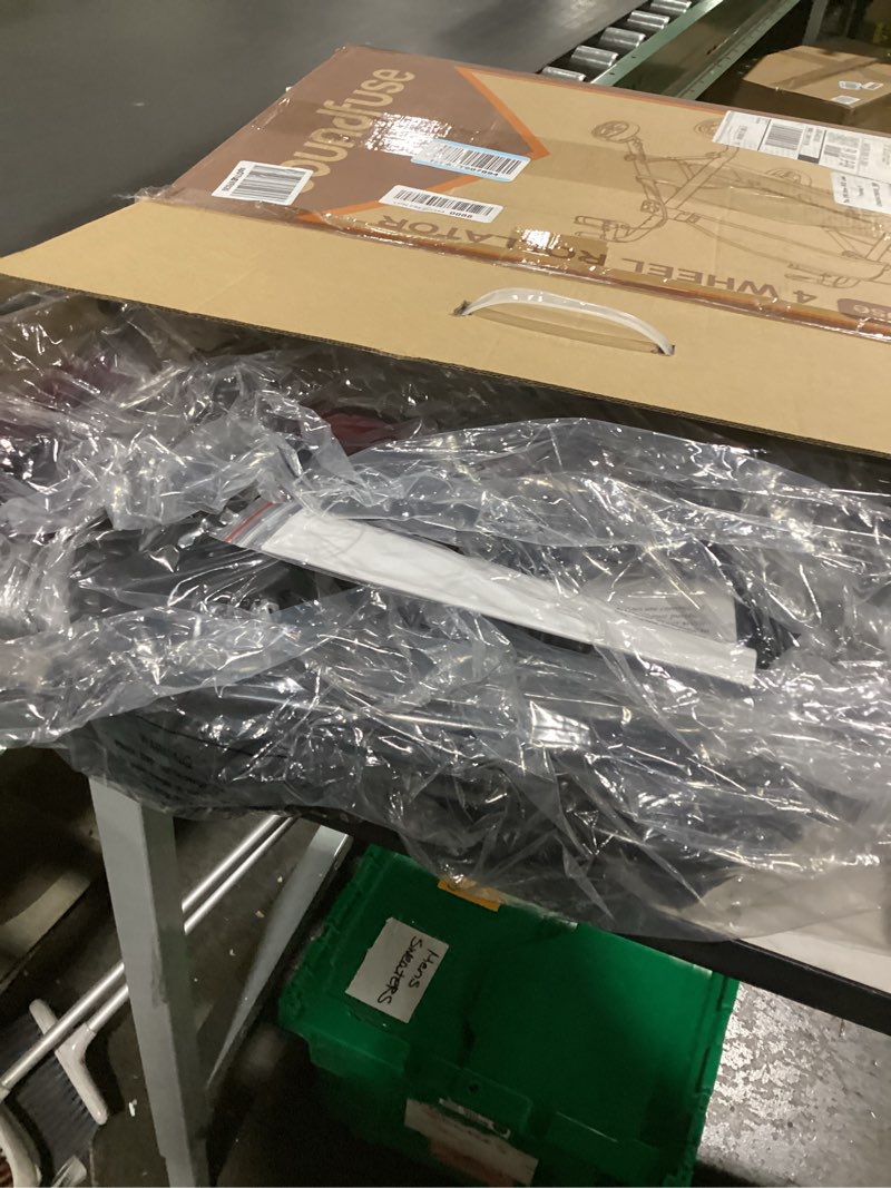 Condition photo showing New/Like New for Rollator Walkers with Seat for Seniors, Foldable 8" Big Wheels All Terrain Rolling Walker, Handles and Ergonomic Seat Height Adjustable, 350lb Weight Capacity Burgundy