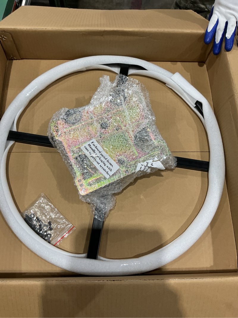 Condition photo showing New/Like New for 24" heavy duty recliner round swivel ring base with rocker plate for recliner sofa chair replacement parts