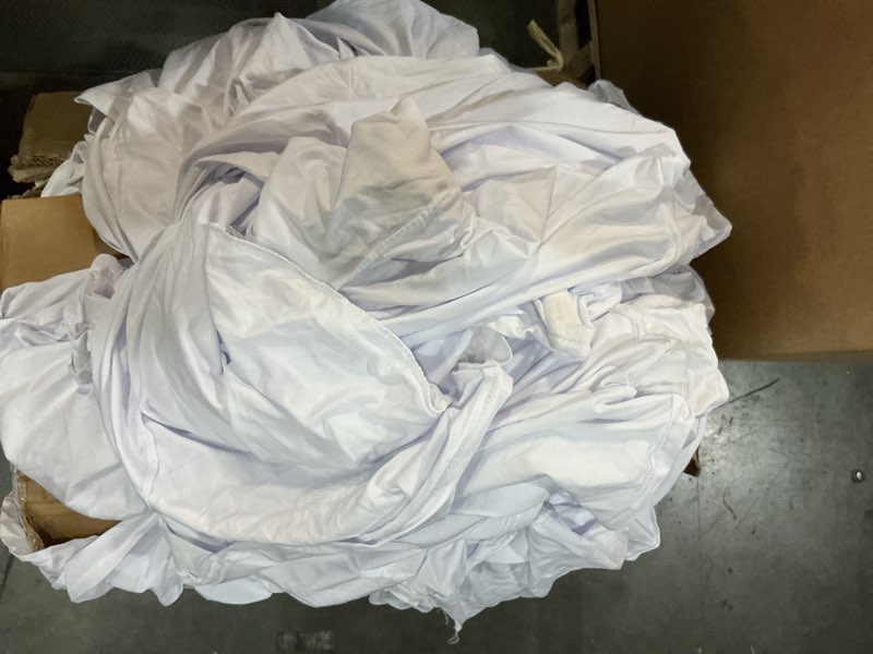 Condition photo showing As Is for 100 pcs white washable removable universal for wedding party dining banquet polyester spandex stretch slipcovers chair covers white-a 100pcs