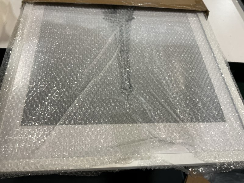 Condition photo showing Good Condition for upsimples 16x24 picture frame, display pictures 14x20 with mat or 16 x 24 without, wall hanging poster frames, white, 1 pack white 16x24