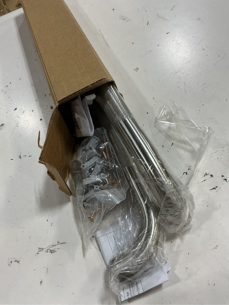 Condition photo showing Good Condition for grab bars for shower 2 pack 18-inch, stainless steel anti-slip safety shower handle for elderly bathroom wall support handicap handicap grab bars for seniors, brushed nickel 18 inches brushed nickel