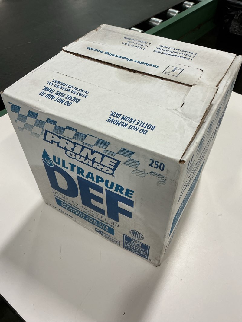 Condition photo showing New/Like New for Prime Guard PRIM00250 DEF Diesel Exhaust Fluid - 2.5 Gallon