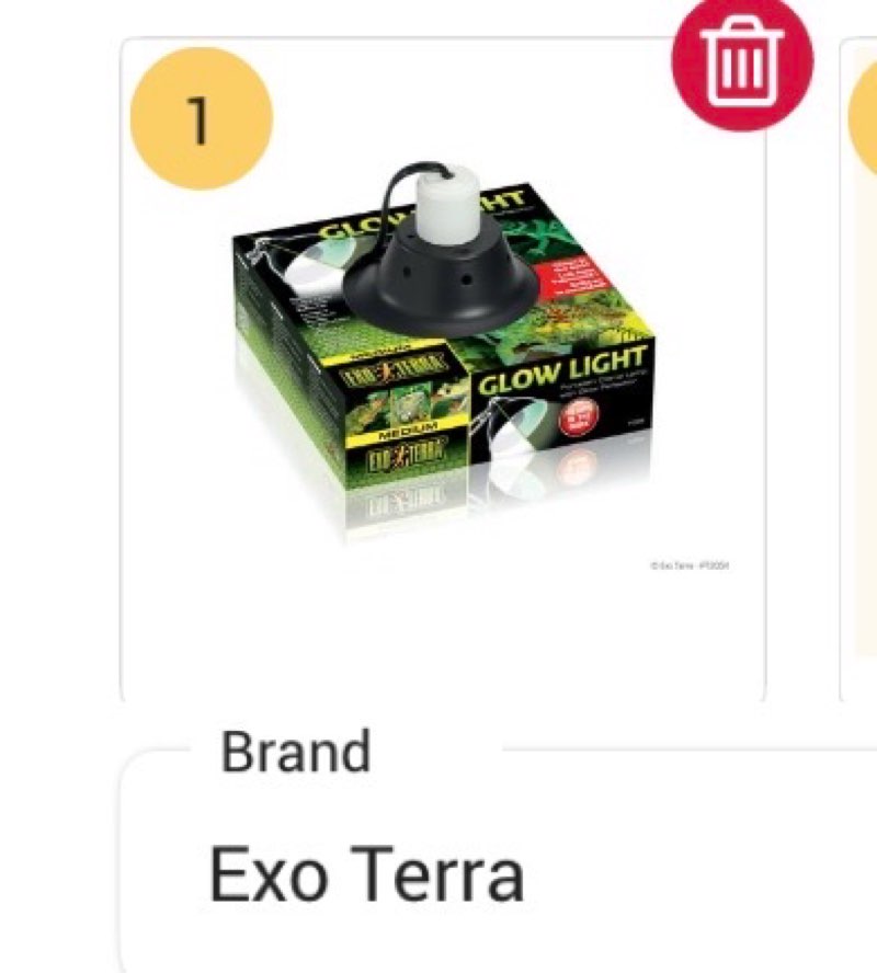 Exo Terra Glow Light Porcelain Clamp Lamp  8-1/2-Inch